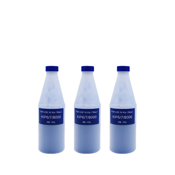 Bottle Blue Toner Powder Compatible For KIP 3000 3100 4000 5000 6000 7000 7700 8000 9000