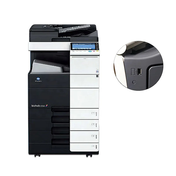 Refurbished Scanner Printer Machine for Konica Minolta Bizhub C554 C554e Copiers Used Colour Photocopy Machine